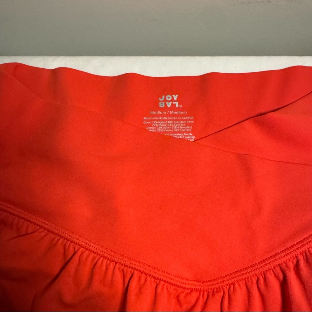 JoyLab Vibrant Coral Skorts - Picture 3 of 4